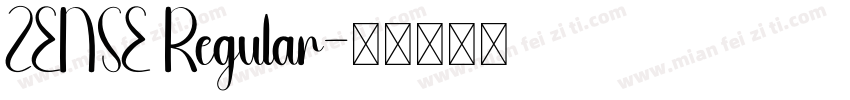 ZENSE Regular字体转换